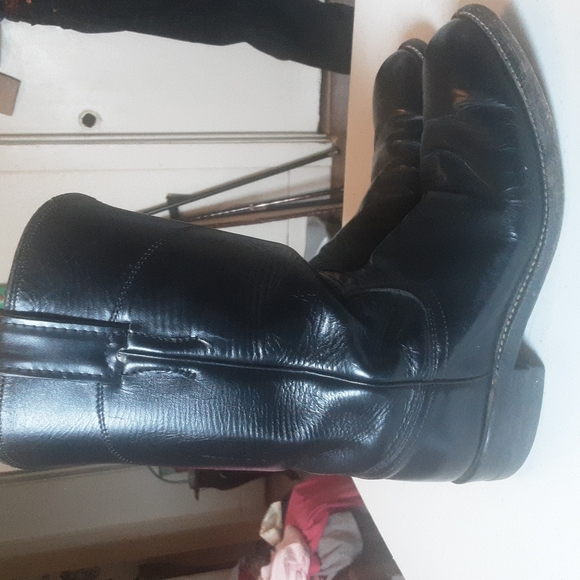 Justin Black Roper Boots Women's Sz 5.5 C - Picture 4 of 10
